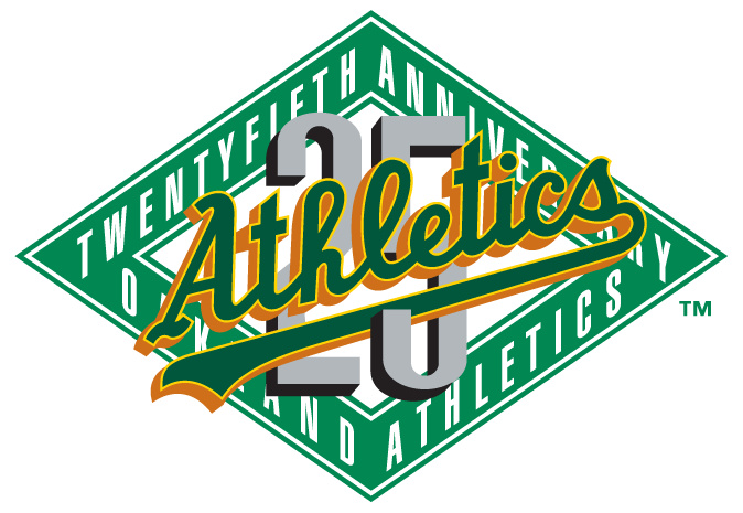 Oakland Athletics 1992 Anniversary Logo vinyl decal